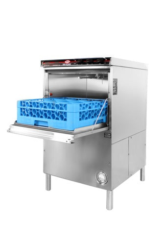 CMA Dishmachines 181GW 24 In. High Temperature Undercounter Glasswasher, 30 Racks/Hour, Safe-T-Temp Booster Heater, 180°F Final Rinse