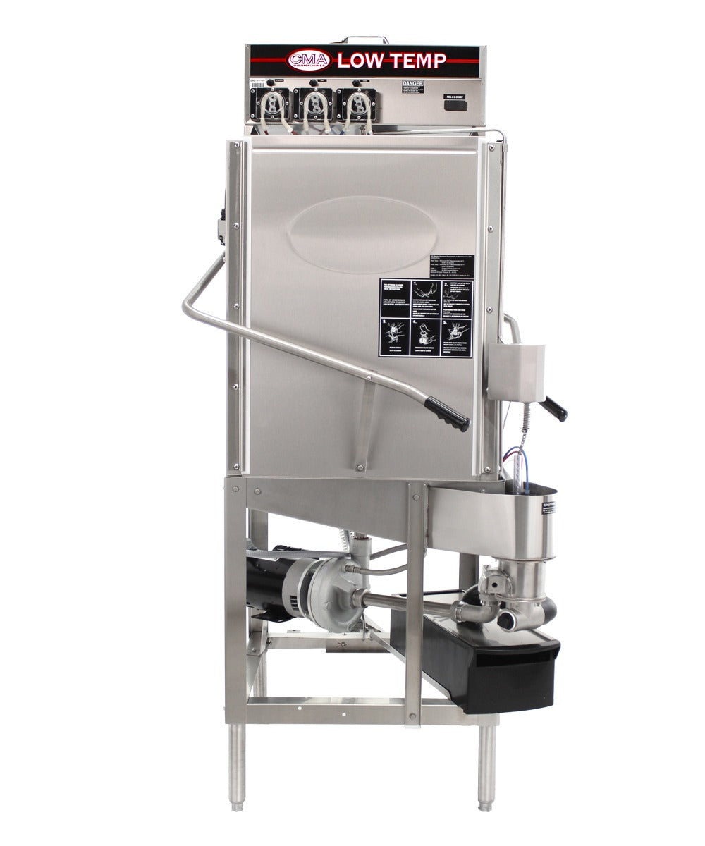 CMA Dishmachines S-C 26 In. Low Temperature Corner Pot and Pan Washer, 40 Racks/Hour, Built-In Chemical Pumps