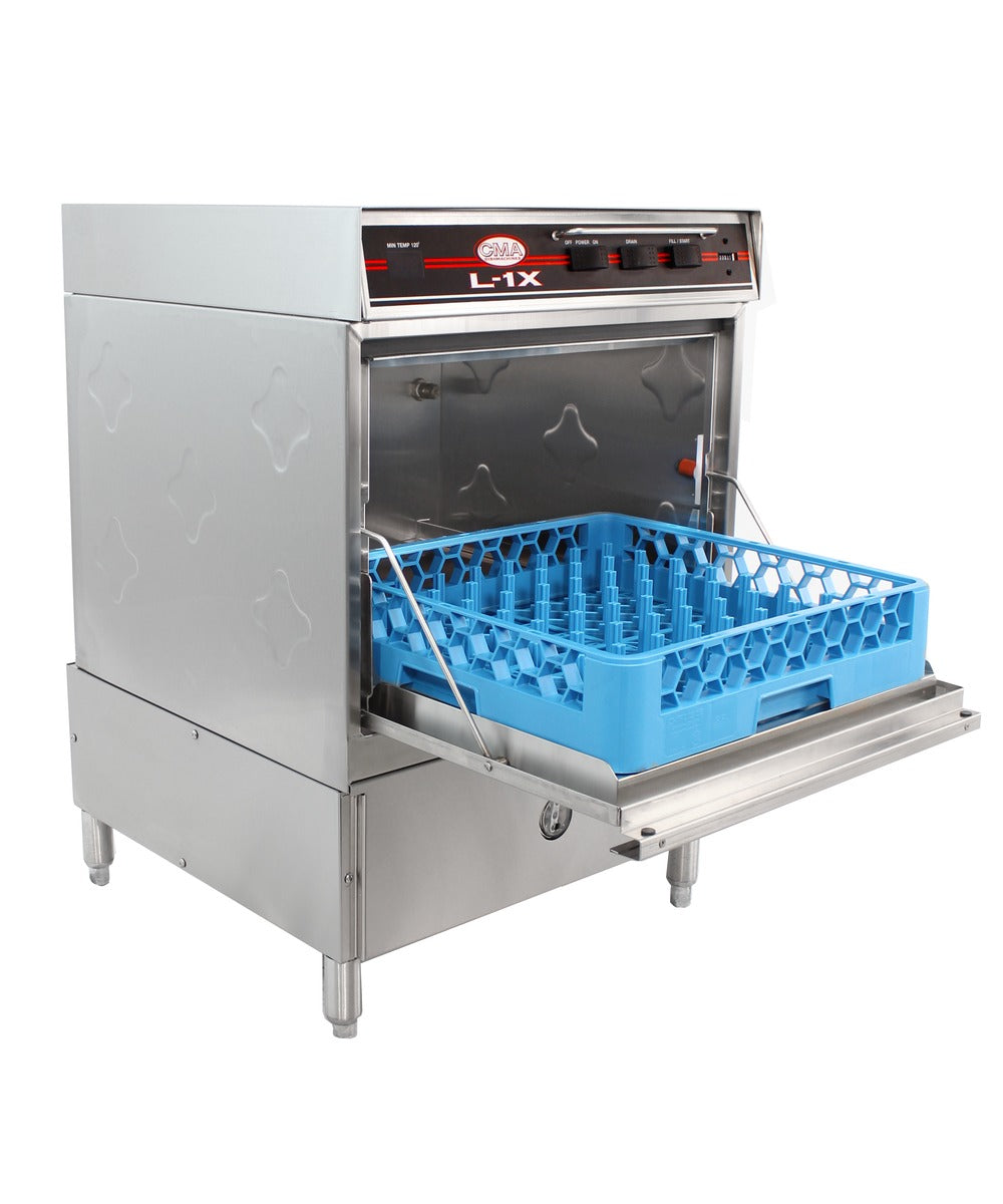 CMA Dishmachines L-1X 24 In. Low Temperature Undercounter Dishwasher, 30 Racks/Hour, Sustainer Heater, Built-In Chemical Pumps