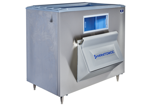 Manitowoc LB1460 1366 lb Upright Ice Storage Bin, 60 in. Wide, First-In First-Out, Stainless Steel Front and Sides