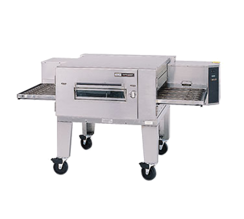 Lincoln 1600-1G Single Stack Impinger Low Profile Gas Conveyor Oven Package, Digital Controls, High Stand with Casters