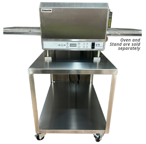 Lincoln 4805 42 In. Equipment Stand for DCTI Countertop Ovens, Bottom Shelf and Casters, Double Stack Rated