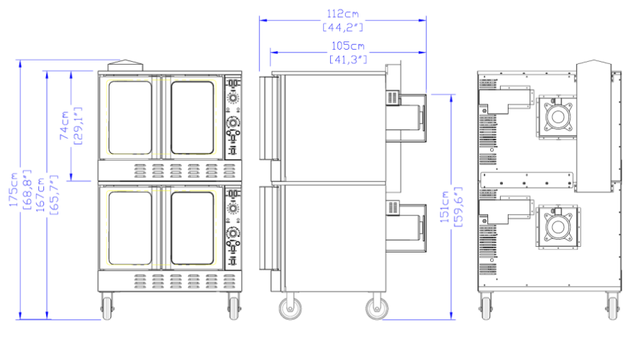 Standard Range SR-COE-240 Single Deck Full Size Electric Convection Oven, 240V, 1PH