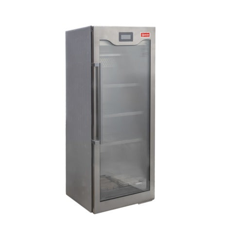 Omcan 46689 16.95 Cu Ft Dry Aging Cabinet, Glass Door, Carbon-Filtered Ventilation, UVC Sterilization