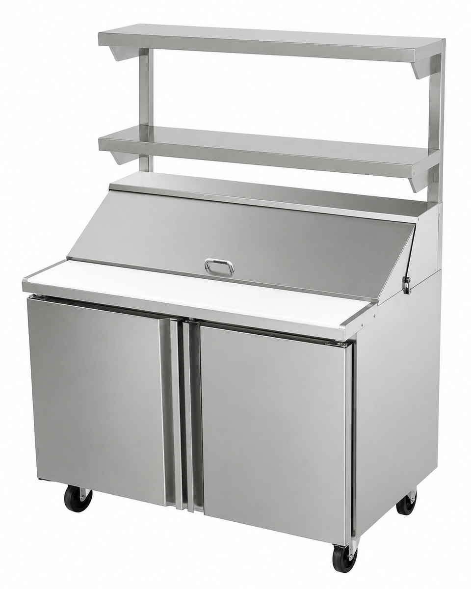 Asber DOS 36 Prep Overshelf, Premium Table Overshelf 36" Single or Double