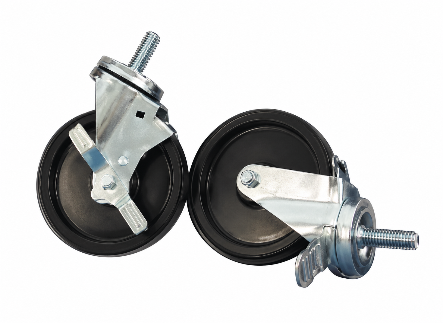 Asber CAS-56 CO Caster Kit, 5" Castor Kit, Set of 6, 3 With Brakes for 60" Ranges w/ Ovens