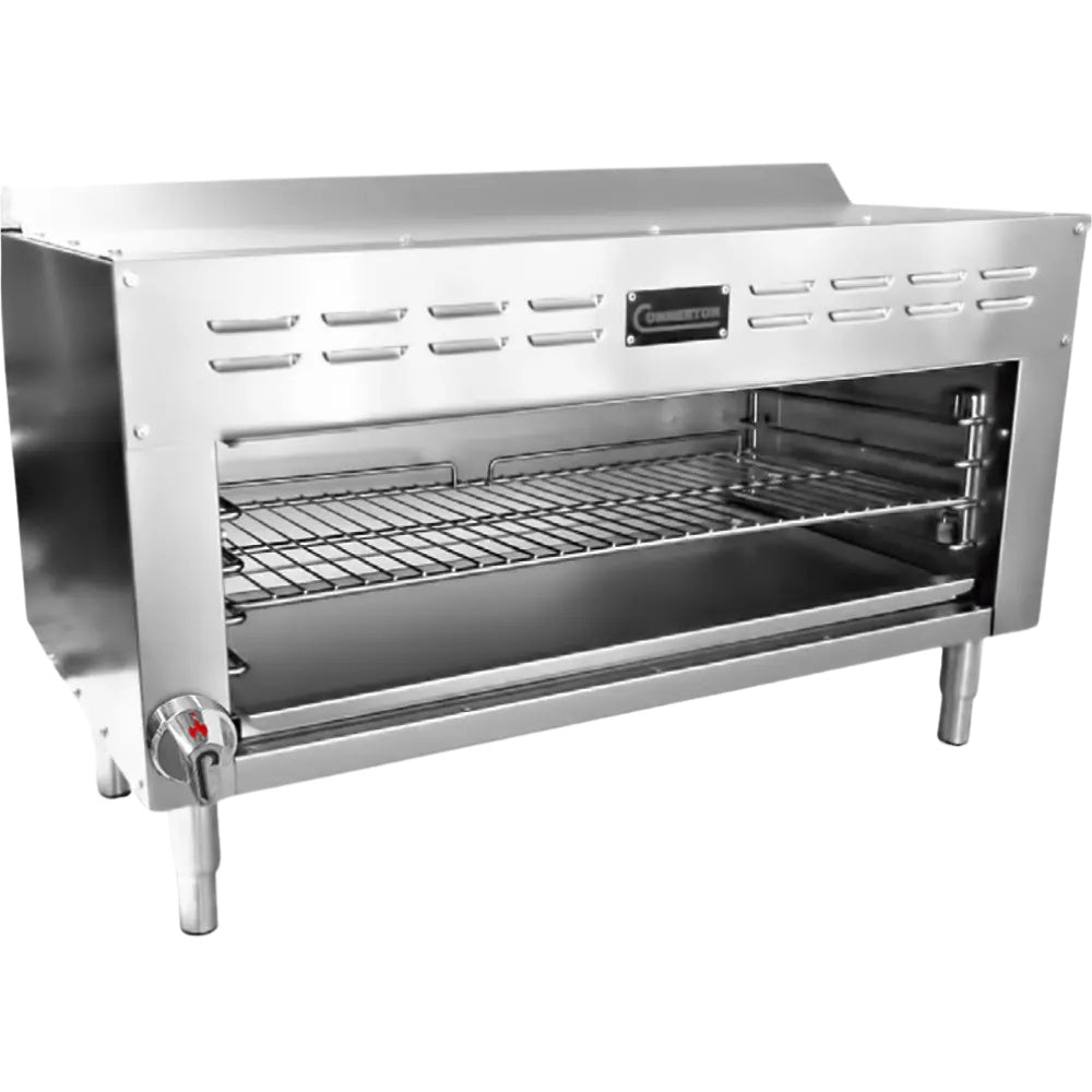 Connerton CN-CM-36 36 In. Gas Cheese Melter, 35,000 BTU Infrared Ceramic Burner, 4 Position Chrome Rack, Standing Pilot