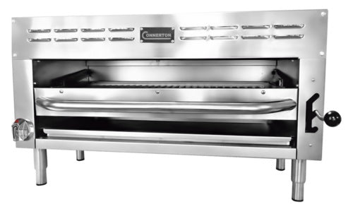 Connerton CN-SM-36 36 In. Gas Salamander Broiler, 35,000 BTU Infrared Ceramic Burner, Crank-Adjusted Chrome Rack, Standing Pilot