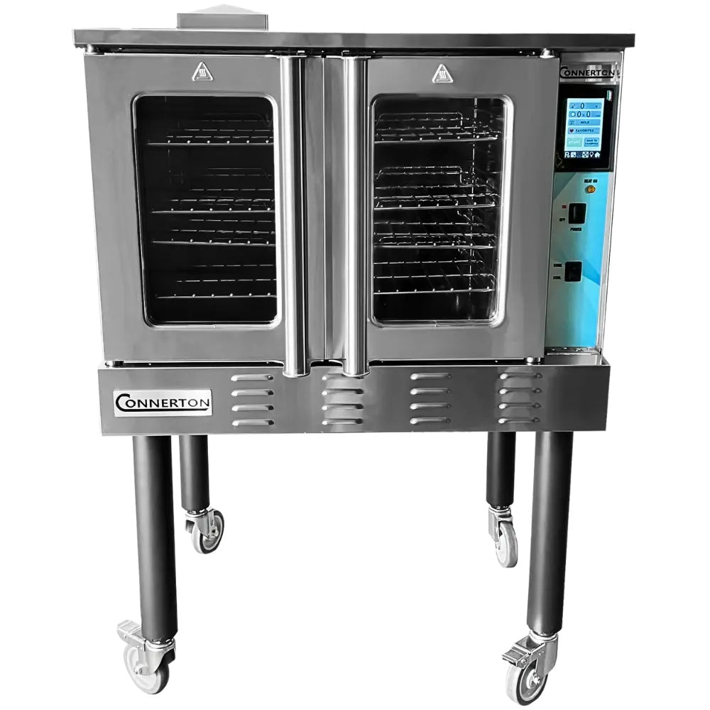 Connerton CNCGD 38 In. Smart Touch Gas Convection Oven, 54,000 BTU, Touchscreen 150 to 500 °F, 4 Racks, 1/2 HP Two-Speed Blower