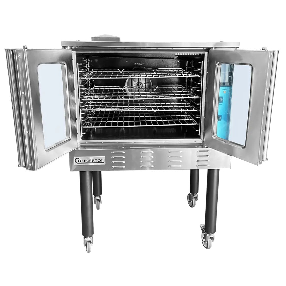 Connerton CNCGD 38 In. Smart Touch Gas Convection Oven, 54,000 BTU, Touchscreen 150 to 500 °F, 4 Racks, 1/2 HP Two-Speed Blower