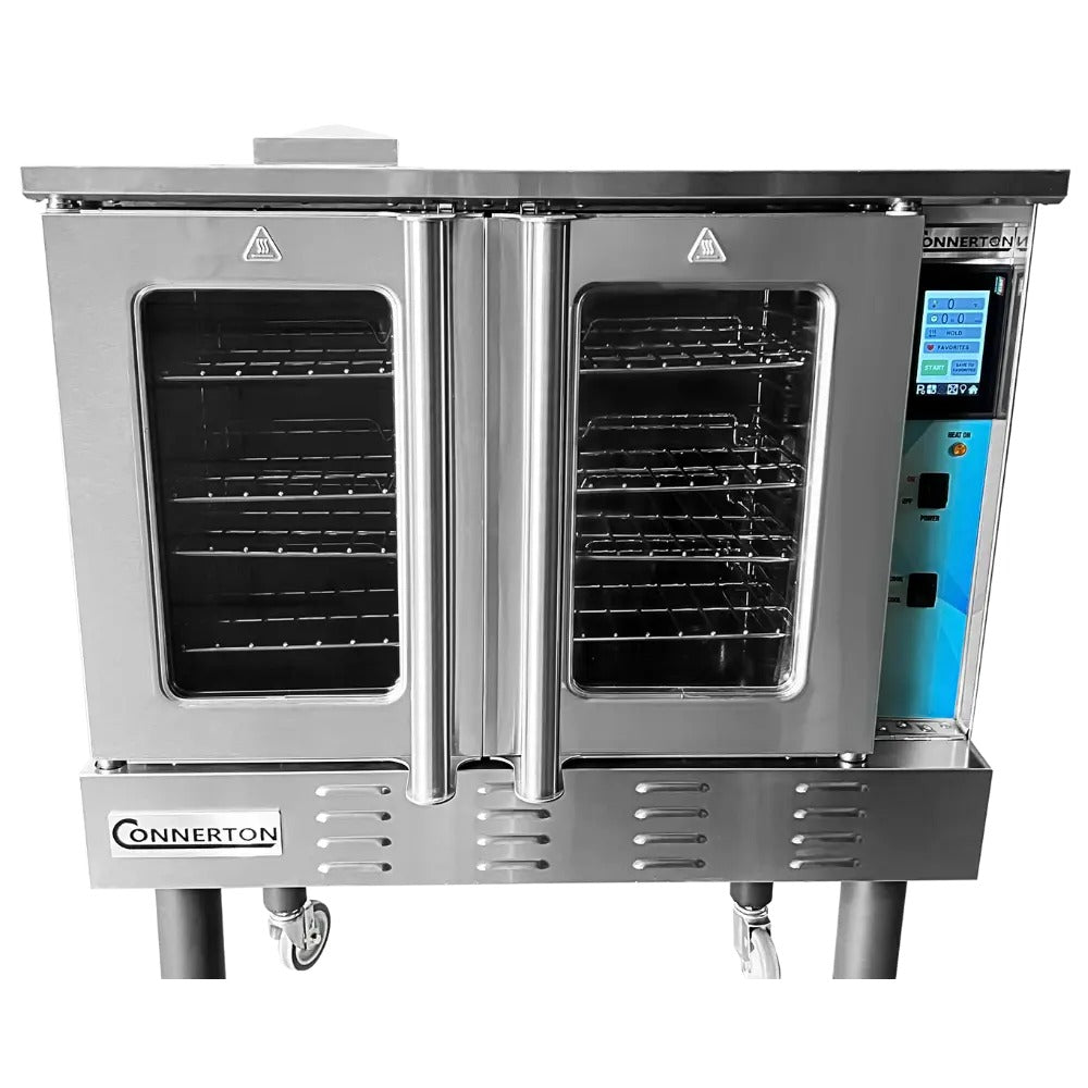 Connerton CNCGD 38 In. Smart Touch Gas Convection Oven, 54,000 BTU, Touchscreen 150 to 500 °F, 4 Racks, 1/2 HP Two-Speed Blower