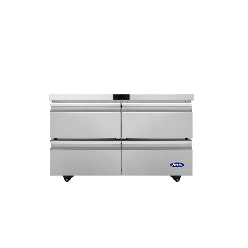 Atosa AUF48D4 48" Four Drawer Undercounter Freezer, 12.2 Cu. Ft., Stainless Steel