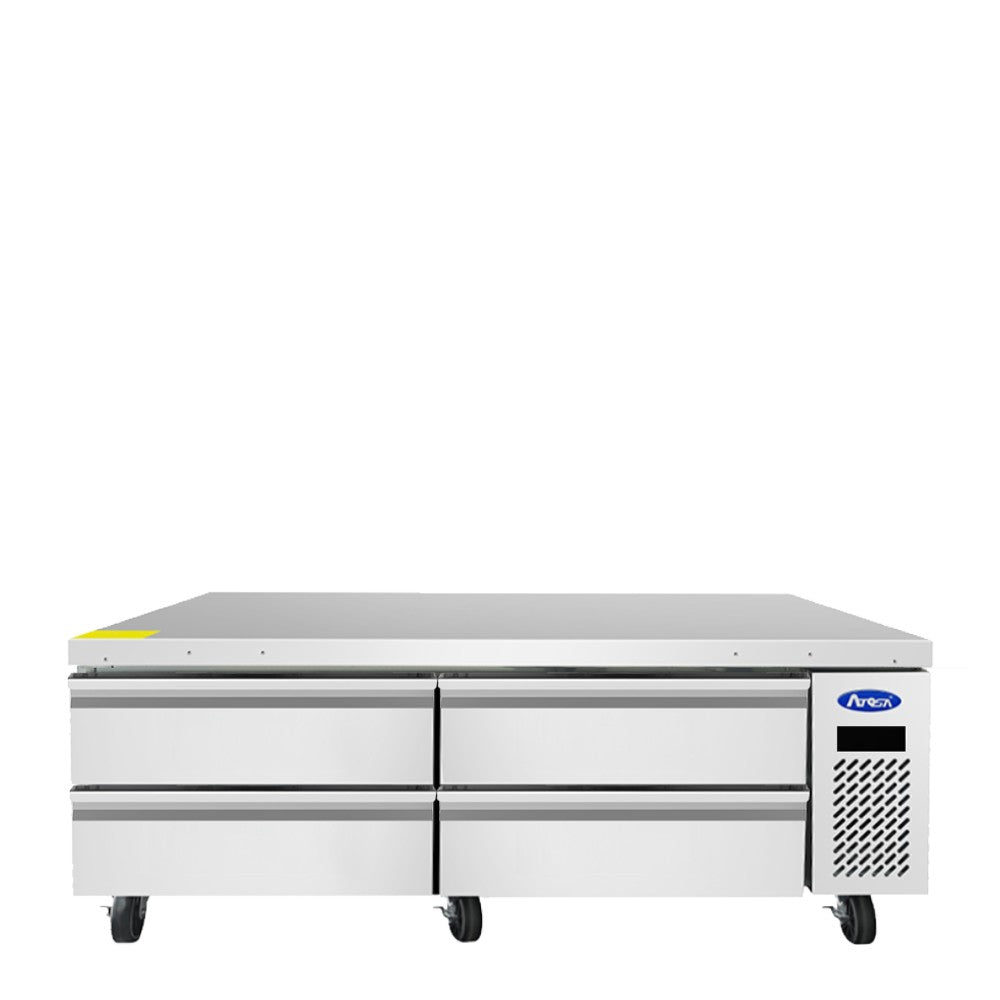 Atosa MGF8463GR 72" Four Drawer Freezer Chef Base, 4.9 Cu. Ft., Stainless Steel