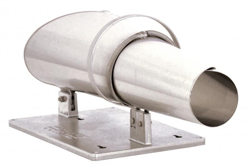 Omcan 10471 Medium Stuffing Horn, Stainless Steel, 26.5 In. Long, 4 In. Front Opening