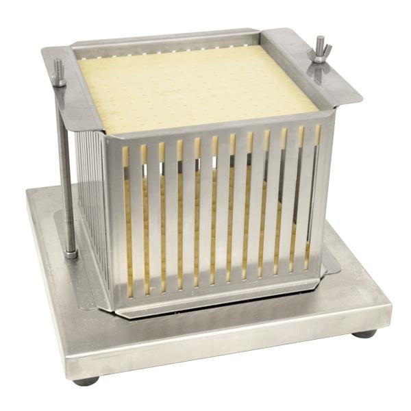 Omcan 10881 12 Inch Kebab Maker Cube, 169 Skewer Positions with Perforated Lid