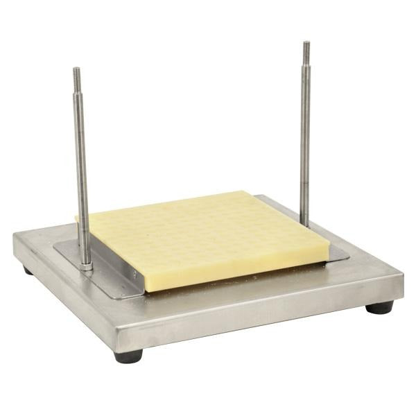 Omcan 10881 12 Inch Kebab Maker Cube, 169 Skewer Positions with Perforated Lid