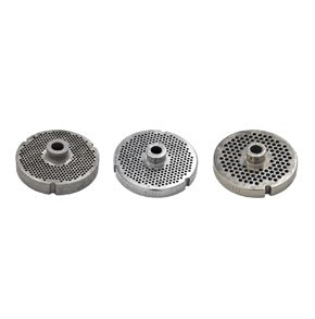 Omcan 11183 1/8 in Hole #56 Machine Plate with Hub, Hard Stainless Steel, One Notch and Two Flat Sides