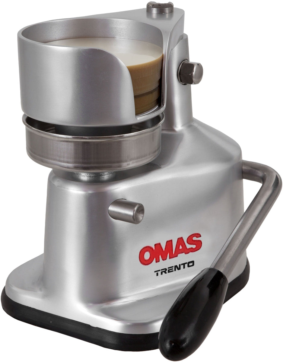 Omcan 11428 5.2 In. Hamburger Patty Press, Manual, Anodized Aluminum Body, 10 oz Max Patty