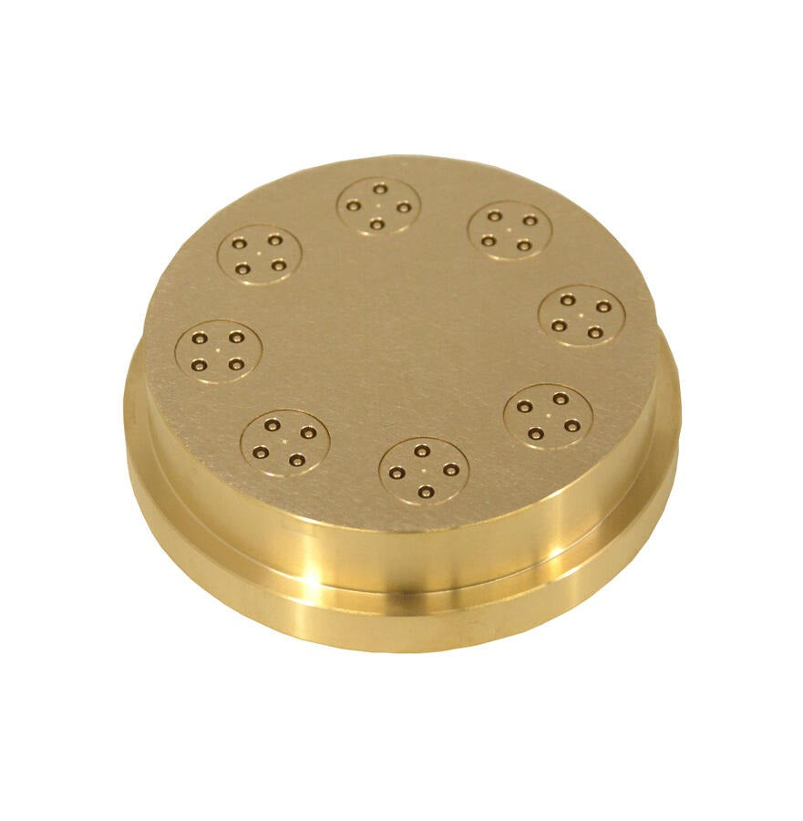 Omcan 13259 3mm Bucatini Pasta Die, Brass, for TR110 and TRD110 Pasta Machines
