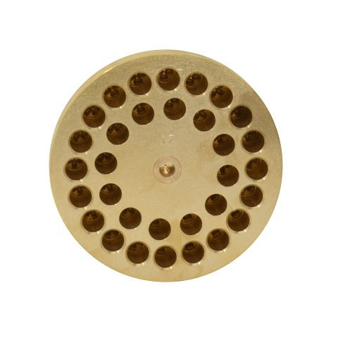 Omcan 13294 3 x 1.6mm Linguine Pasta Die, Brass, for TR150 Pasta Machine
