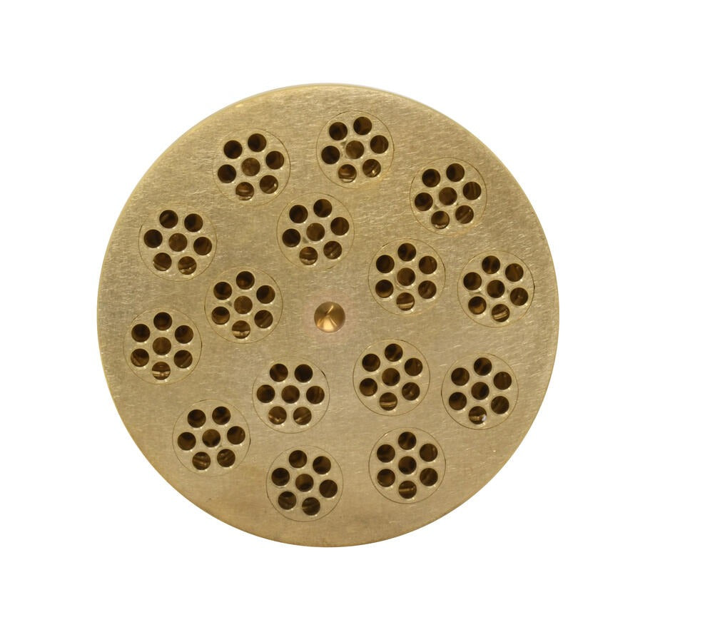 Omcan 13310 15mm Maccheroni Rigati Pasta Die, Brass, for TR150 Pasta Machine