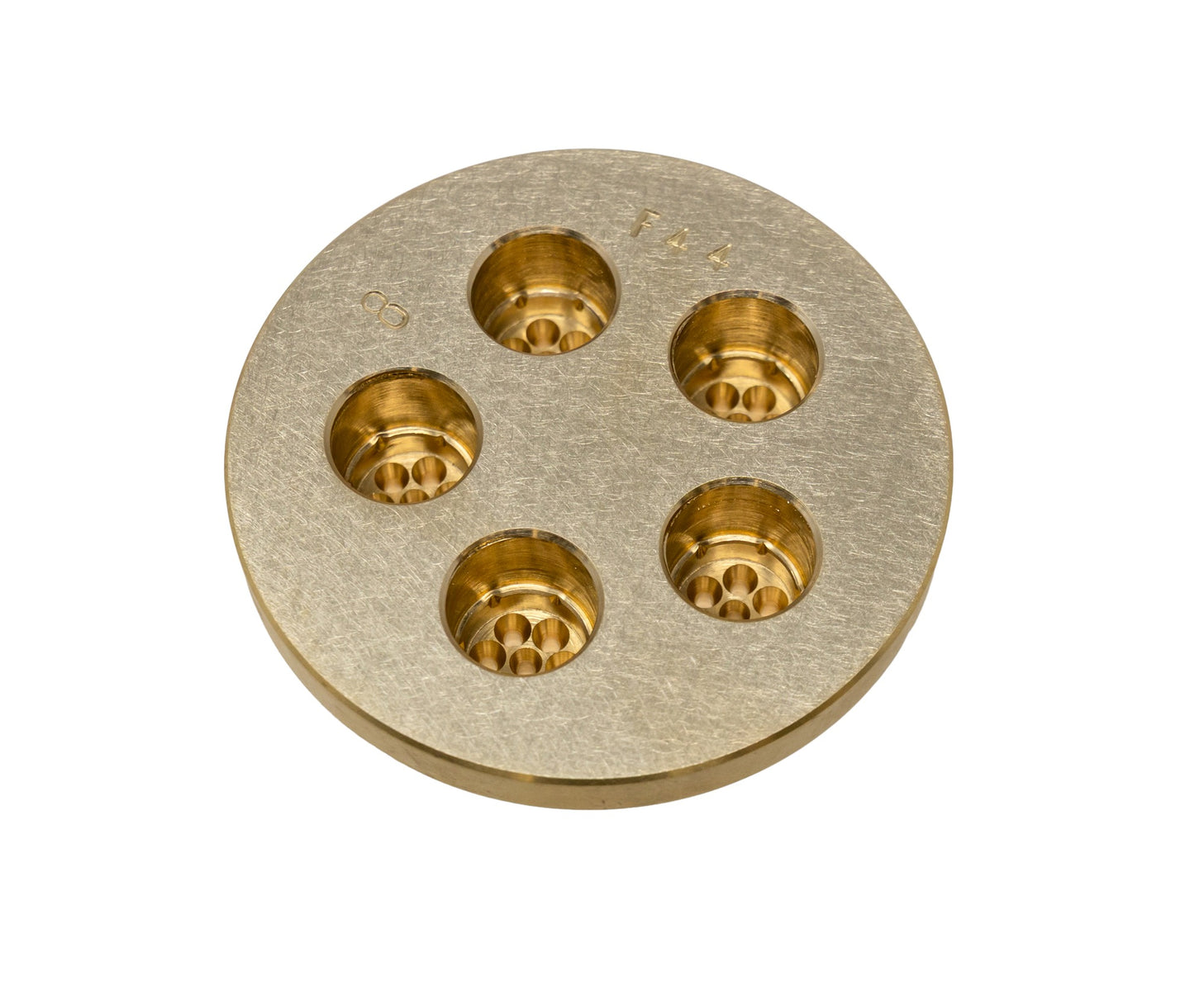 Omcan 13326 1.7mm Spaghetti Pasta Die, Brass, for TR70 Pasta Machine