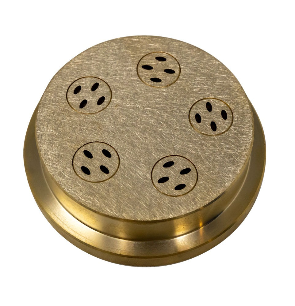 Omcan 13333 3 x 1.6mm Linguine Pasta Die, Brass, for TR70 Pasta Machine