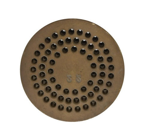 Omcan 13335 2.5 x 2.5mm Spaghetti Quadri Pasta Die, Brass, for TR70 Pasta Machine