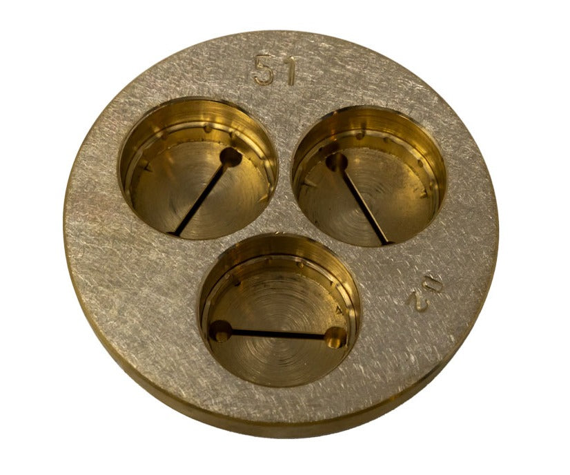Omcan 13347 20mm Reginette Pasta Die, Brass, for TR70 Pasta Machine