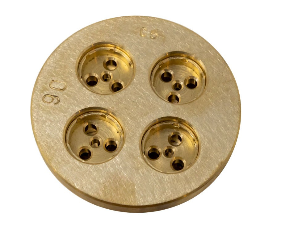Omcan 13353 4.8mm Maccheroni Rigati Pasta Die, for TR70 Pasta Machine