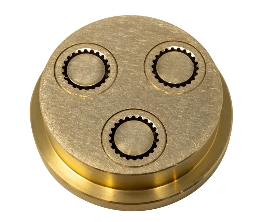 Omcan 13356 15mm Maccheroni Rigati Pasta Die, for TR70 Pasta Machine