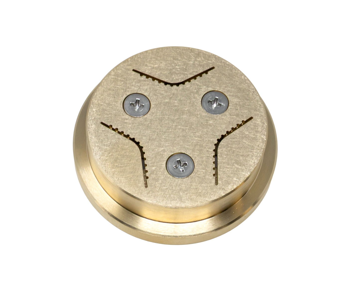 Omcan 13359 28mm Conchiglie Rigate Pasta Die, Brass, for TR70 Pasta Machine