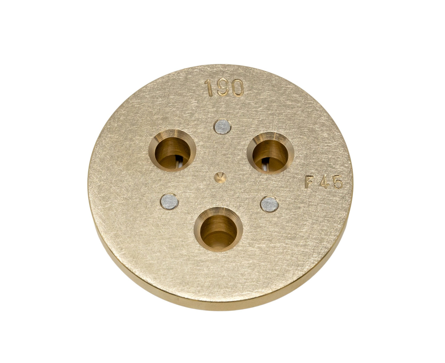 Omcan 13359 28mm Conchiglie Rigate Pasta Die, Brass, for TR70 Pasta Machine