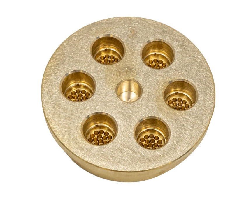 Omcan 13366 0.8mm Spaghetti Pasta Die, Brass, for TR75 Pasta Machine