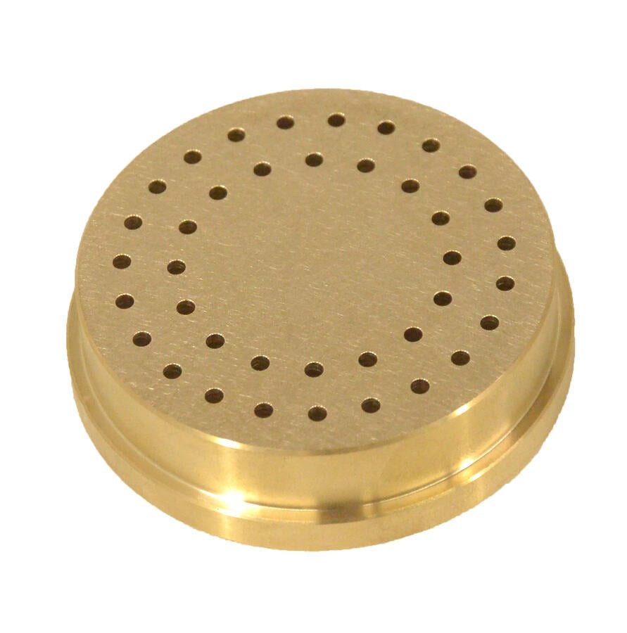 Omcan 13372 2.5mm Spaghetti Pasta Die, Brass, for TR75 Pasta Machine