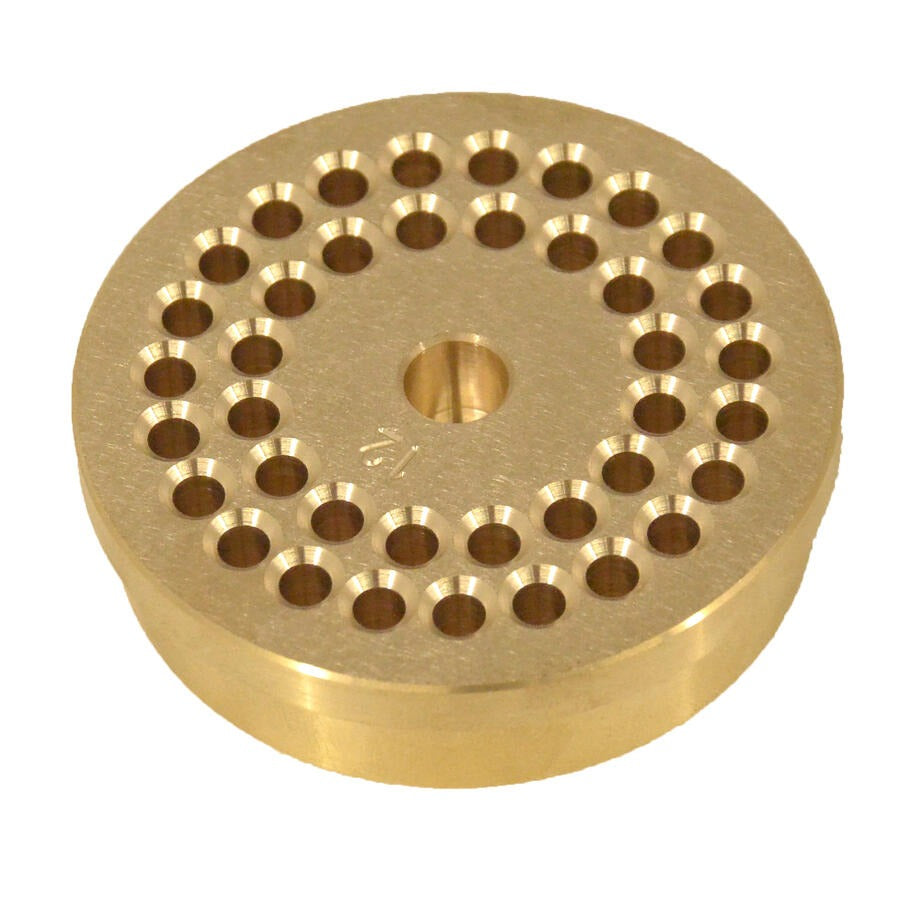 Omcan 13372 2.5mm Spaghetti Pasta Die, Brass, for TR75 Pasta Machine
