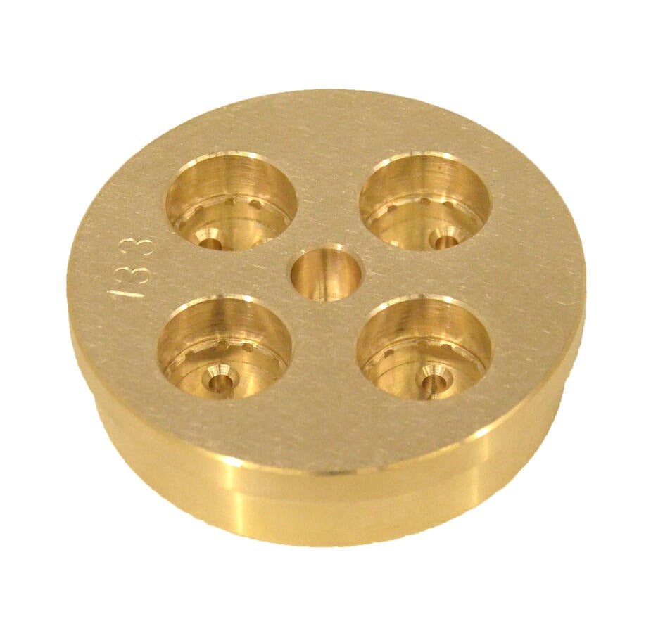 Omcan 13391 10mm 3-Wing Fusilli Pasta Die for TR75 Pasta Machine