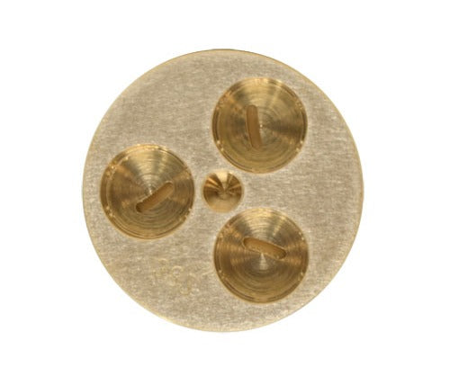 Omcan 13395 19mm Gnocchetti Sardi Pasta Die, Brass, for TR75 Pasta Machine