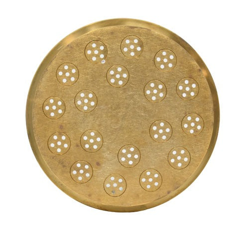 Omcan 19437 1.9mm Spaghetti Pasta Die, Brass, for TR110 and TRD110 Pasta Machines