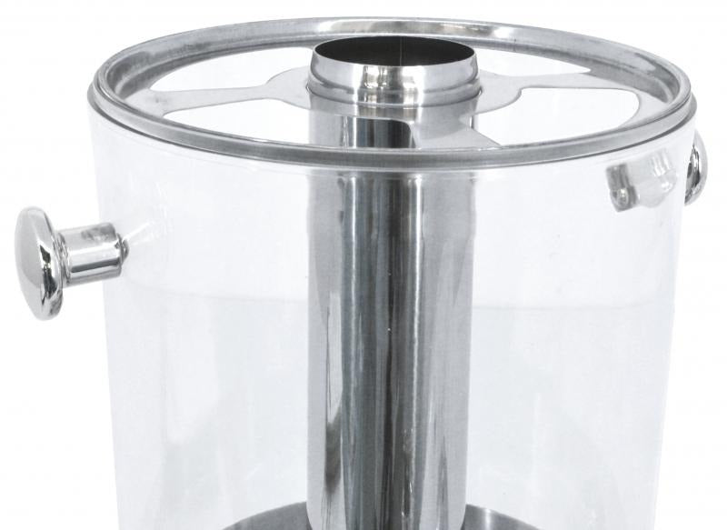 Omcan 19480 24 Qt Triple Ice Cooled Juice Dispenser, Removable Stainless Steel Ice Cylinders, Built-in Taps
