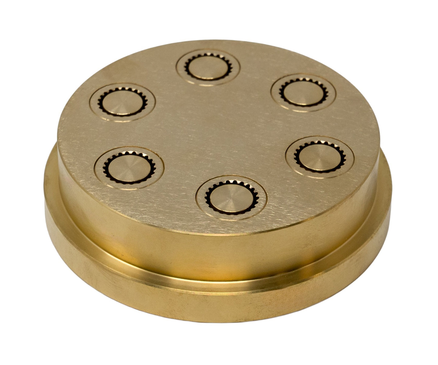 Omcan 20209 15mm Maccheroni Rigati Pasta Die, Brass, for TR110 and TRD110 Pasta Machines