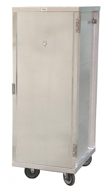 Omcan 23776 32-Tier Enclosed Aluminum Pan Cabinet, 18 x 26 In. Pans, 5 In. Casters