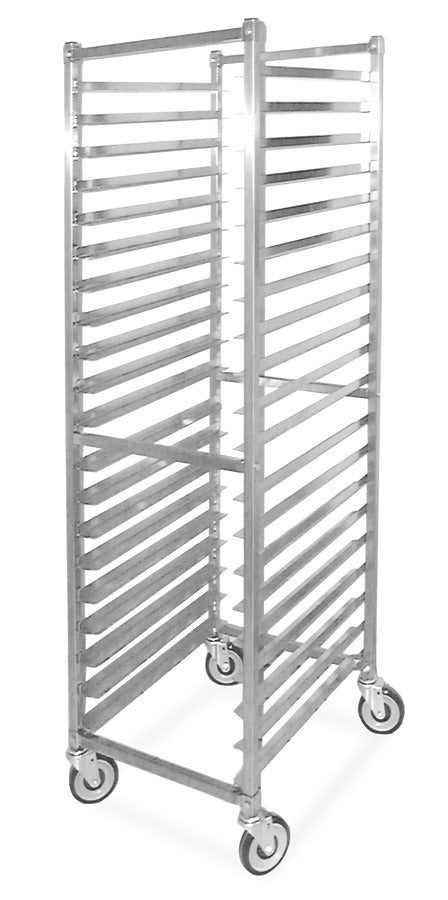 Omcan 23834 20-Slide Stainless Steel Bun Pan Rack, 3 In. Spacing, Square Top, Knockdown