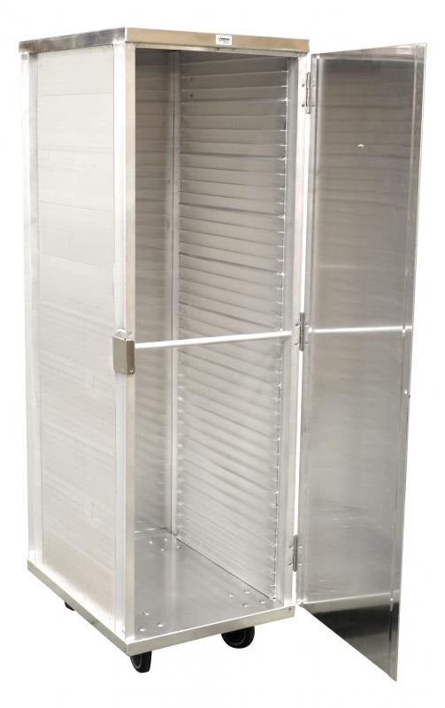 Omcan 24223 40-Tier Enclosed Aluminum Pan Cabinet, 18 x 26 In. Pans, 5 In. Casters