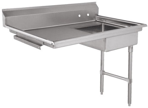 Omcan 40190 50 In. Right Side Undercounter Soiled Dish Table with Pre-Rinse Sink, 18-Gauge 304 Stainless Steel