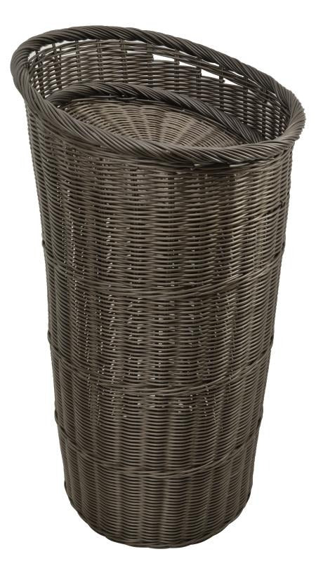 Omcan 41770 19 Inch Round Brown Tapered Display Basket with Round Tray