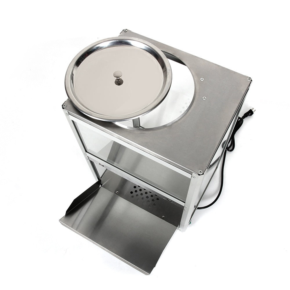 Omcan 44674 15 In. Nacho Chip Display Warmer, 10 Lb Capacity, Tempered Glass Panels, Aluminum Scoop