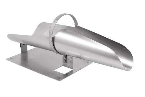 Omcan 46791 Medium Stuffing Horn, Stainless Steel, for Meat Netting Sizes 16 to 28