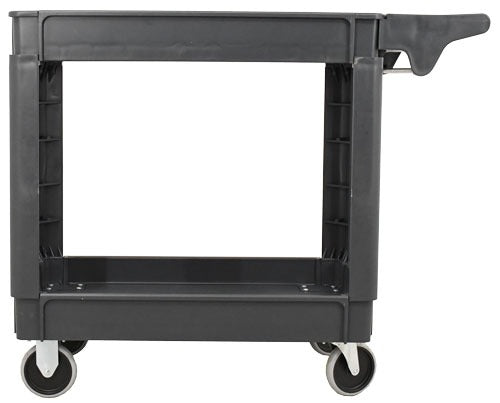 Omcan 47152 40 x 17 In. Heavy-Duty Utility Cart, Extended Handle, 551 lb Capacity
