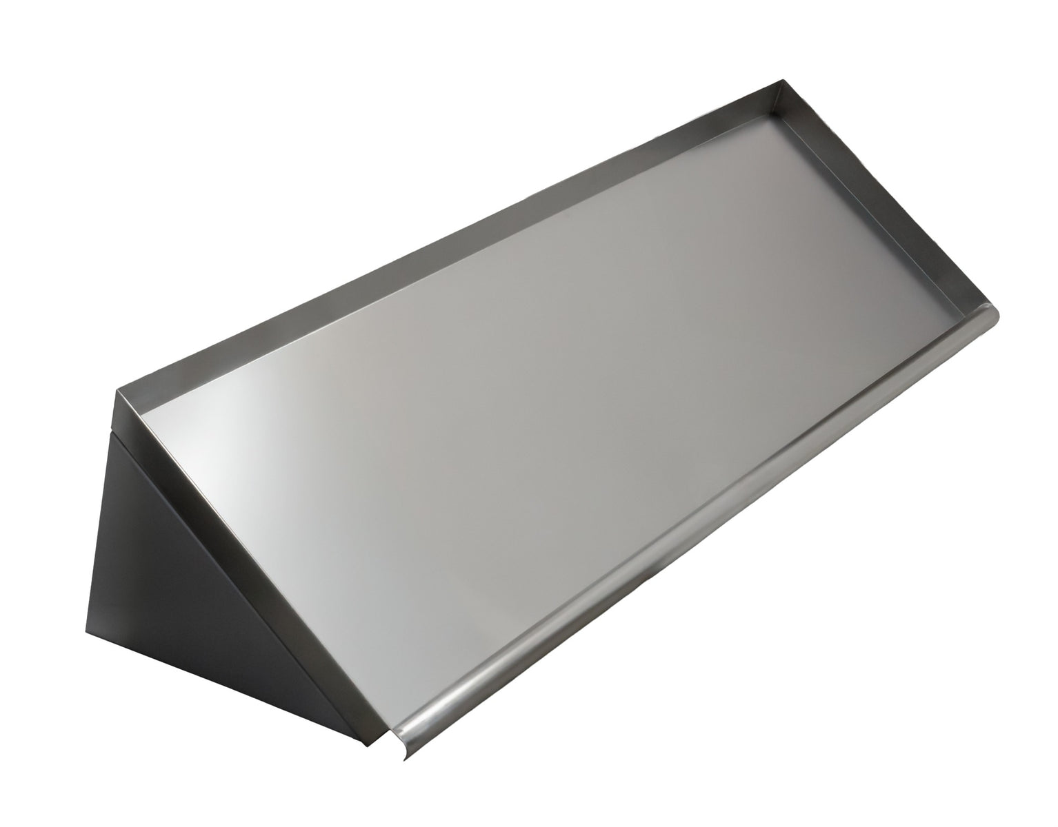 Omcan 47299 72 In. Stainless Steel Slanted Rack Shelf, 18-Gauge 304, Wall Mount